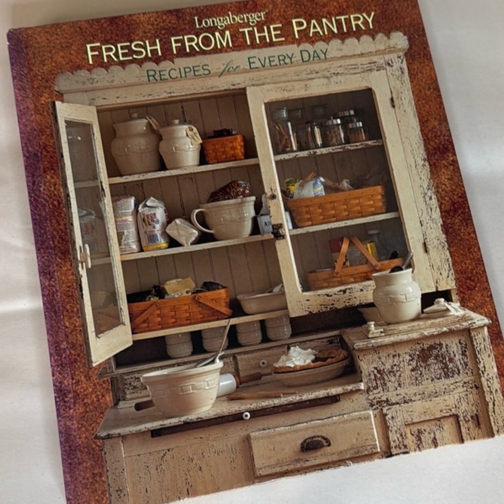 Longaberger SET of 2 hardcover books 2001 Recipes and Entertaining